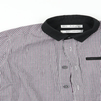 Autograph Boys Brown Check  Basic Button-Up Size 8 Years
