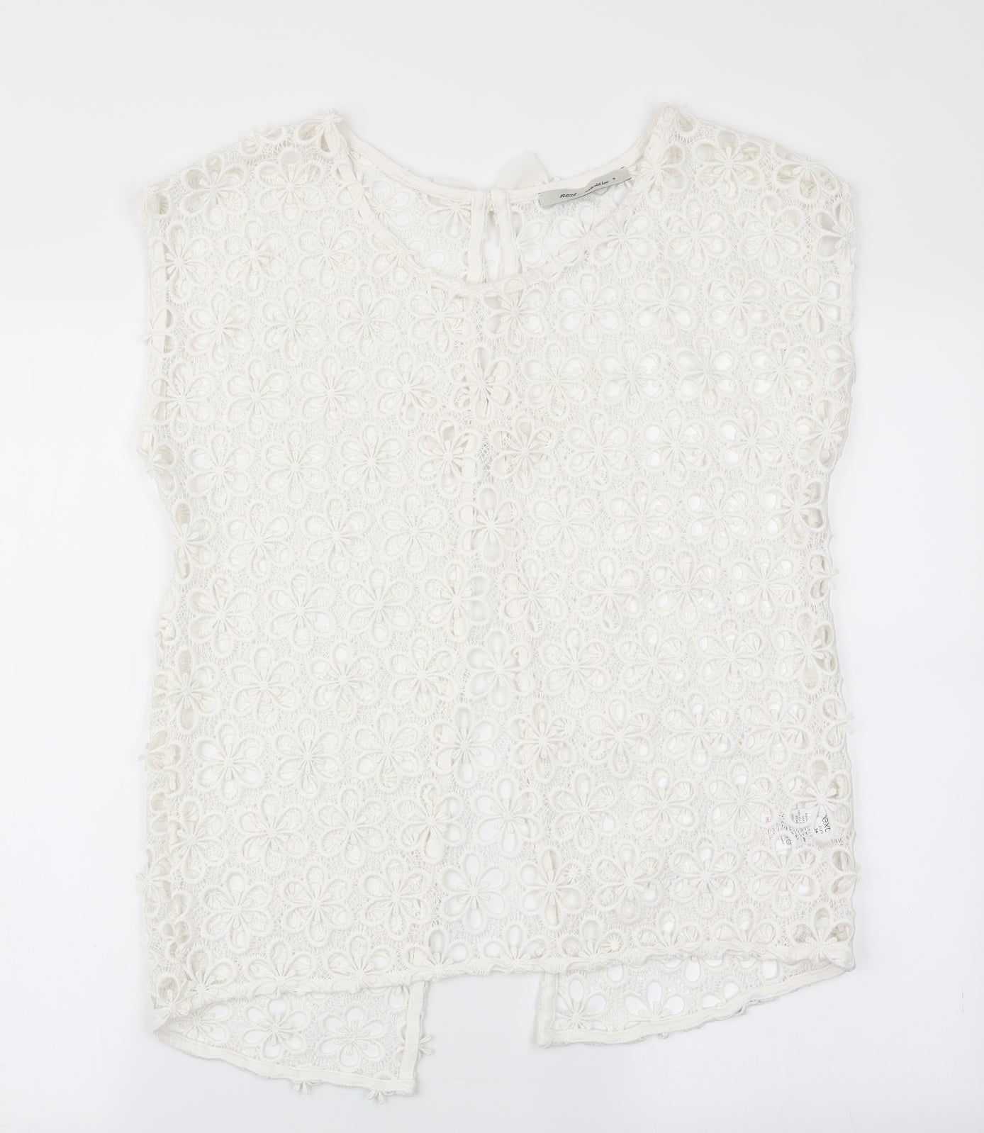 Womens UK Size 6 NEXT Ivory Tunic Blouse