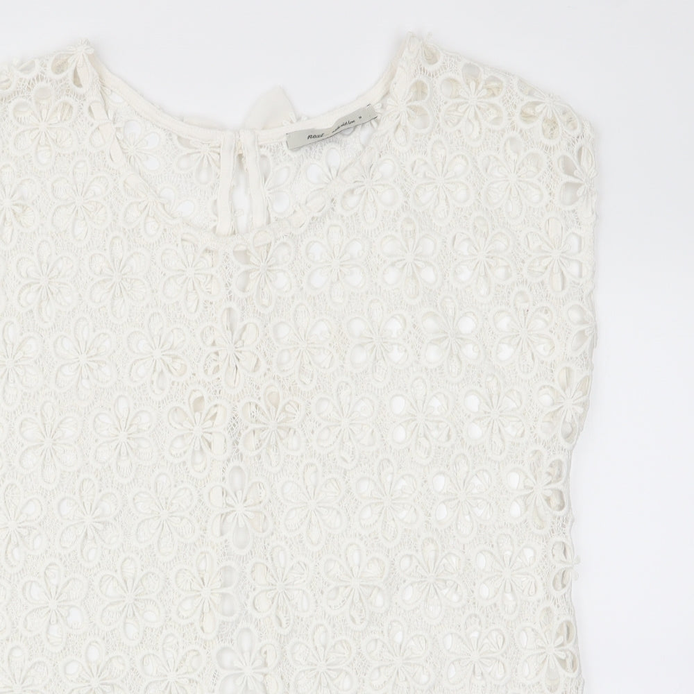 Womens UK Size 6 NEXT Ivory Tunic Blouse