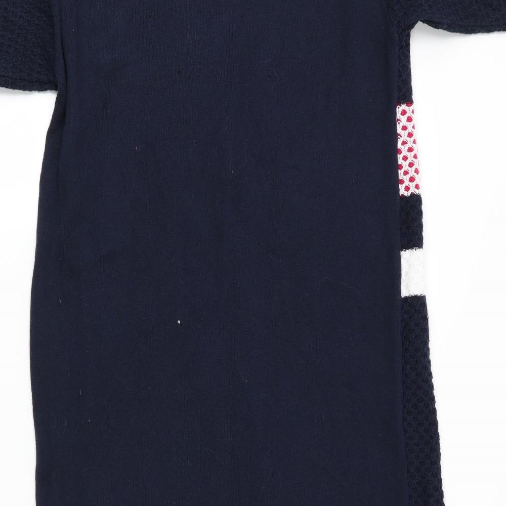 Joe Fresh Womens Blue Striped  Jumper Dress  Size XS
