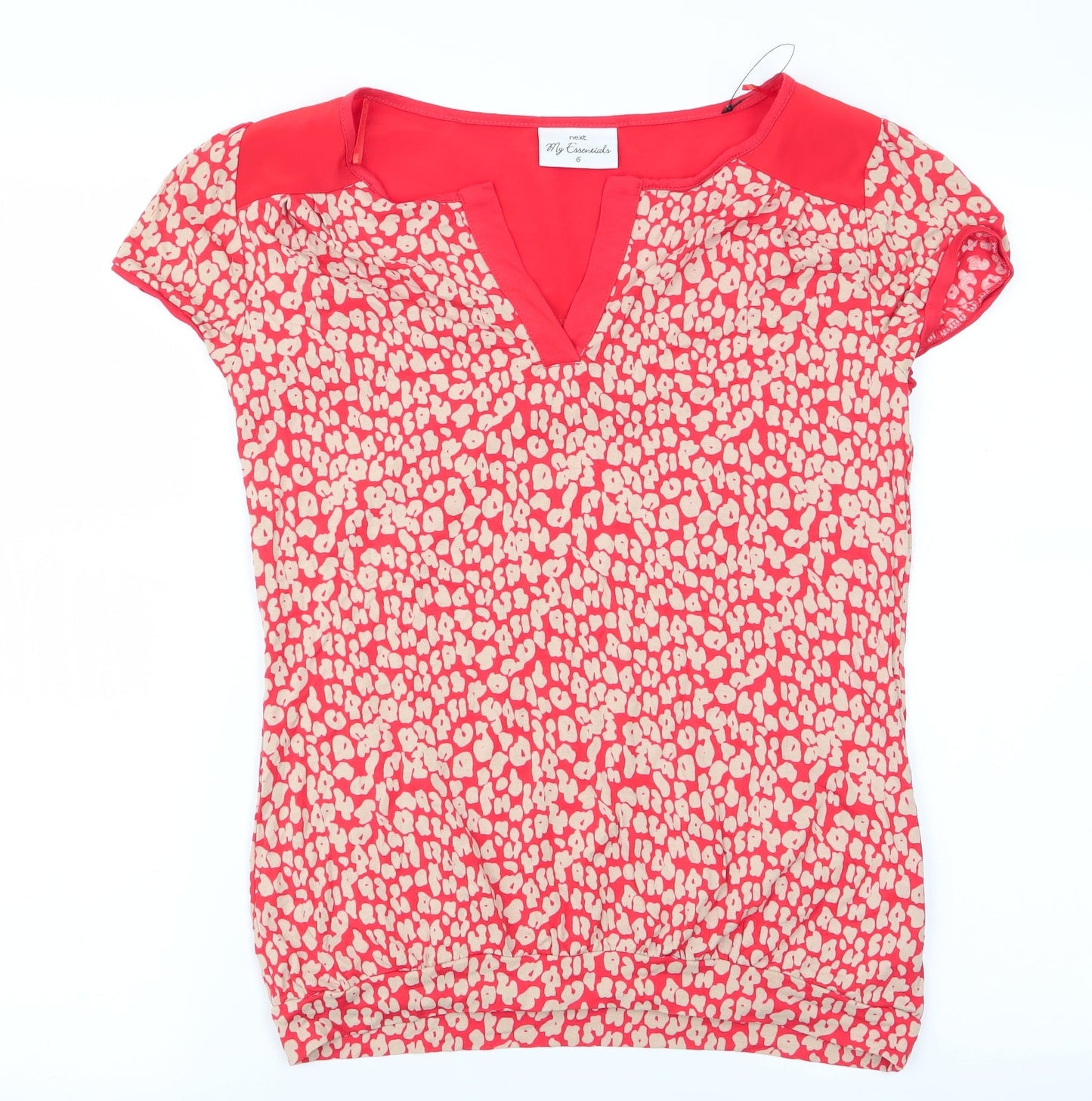 Womens UK Size 6 NEXT Orange Tunic T-Shirt