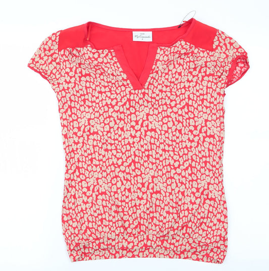 Womens UK Size 6 NEXT Orange Tunic T-Shirt