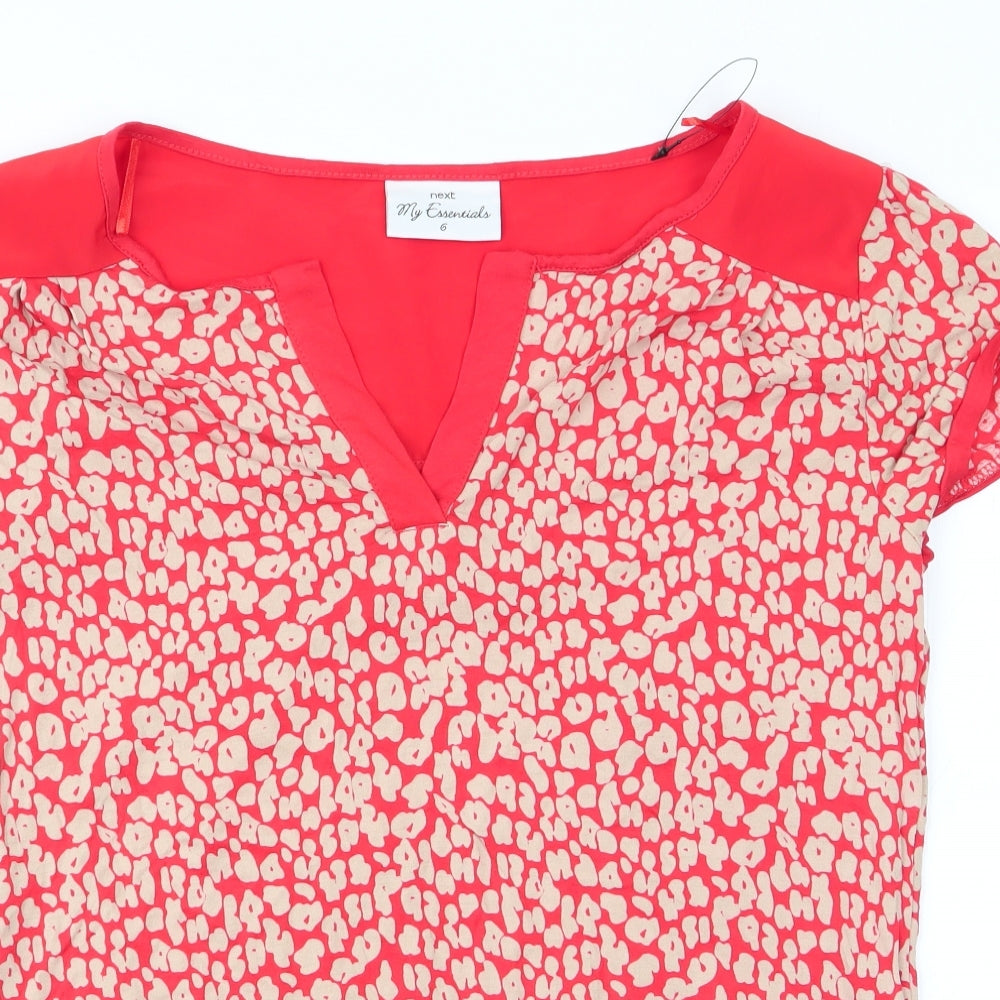 Womens UK Size 6 NEXT Orange Tunic T-Shirt