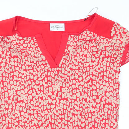 Womens UK Size 6 NEXT Orange Tunic T-Shirt