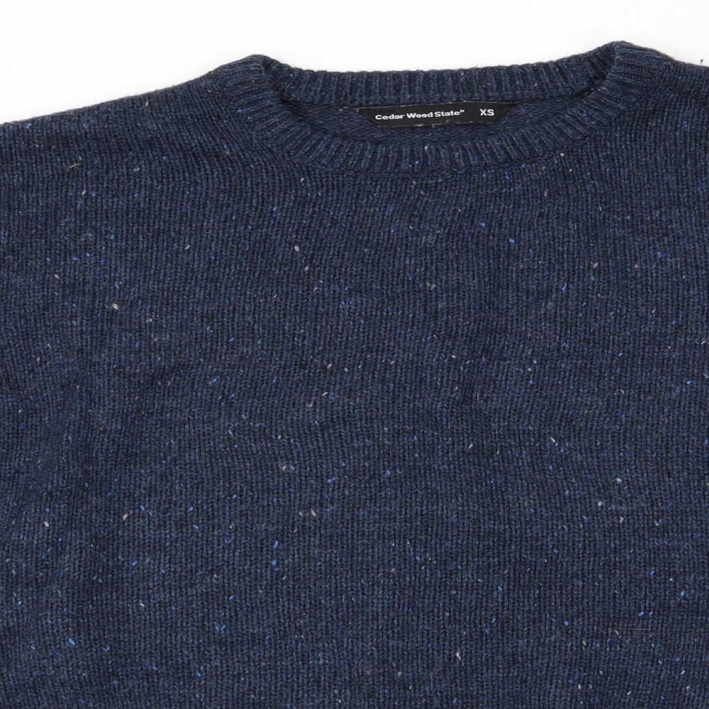Cedar Wood State Mens Blue   Pullover Jumper Size XS