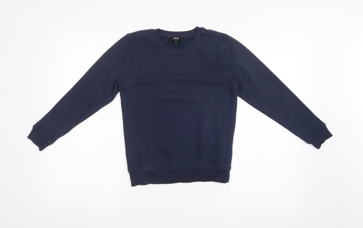 BHS Boys Blue   Pullover Sweatshirt Size 9 Years