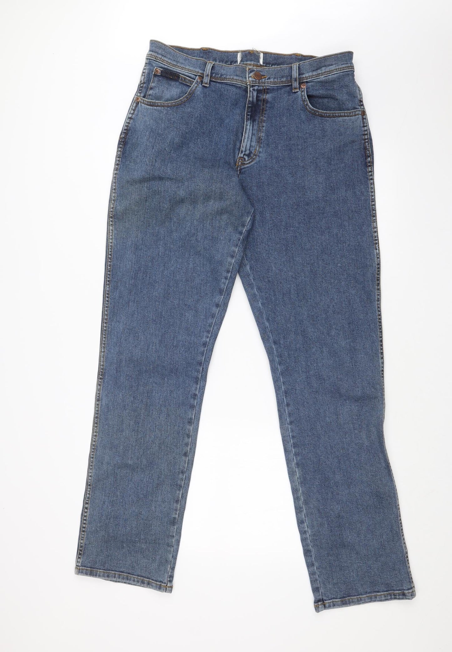 Womens UK Size 32 in Preworn Regular Fit Straight Blue Jeans