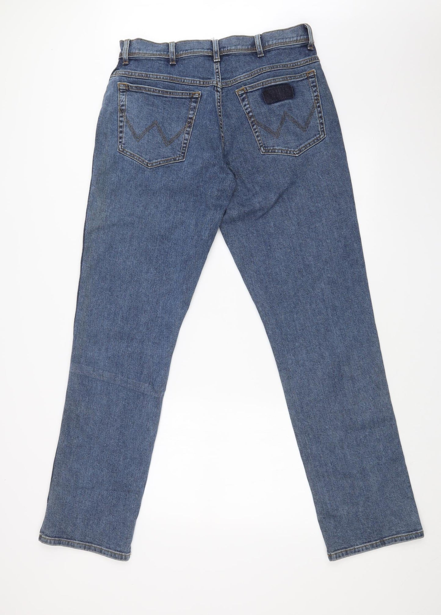 Womens UK Size 32 in Preworn Regular Fit Straight Blue Jeans