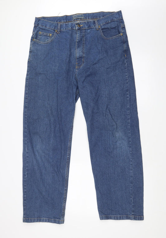 Pegasus Womens Blue   Wide-Leg Jeans Size 38 in L29 in