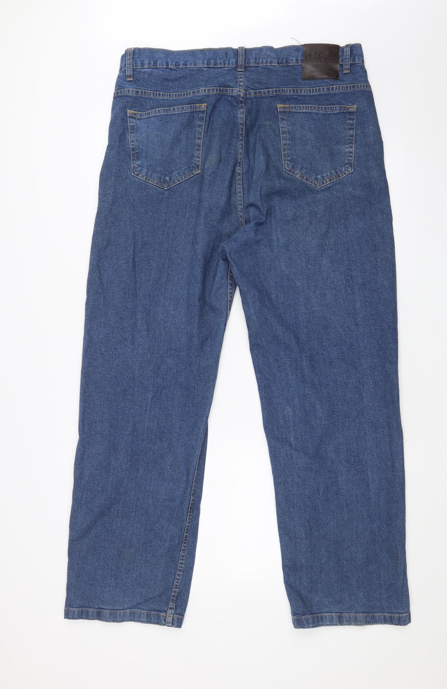 Pegasus Womens Blue   Wide-Leg Jeans Size 38 in L29 in
