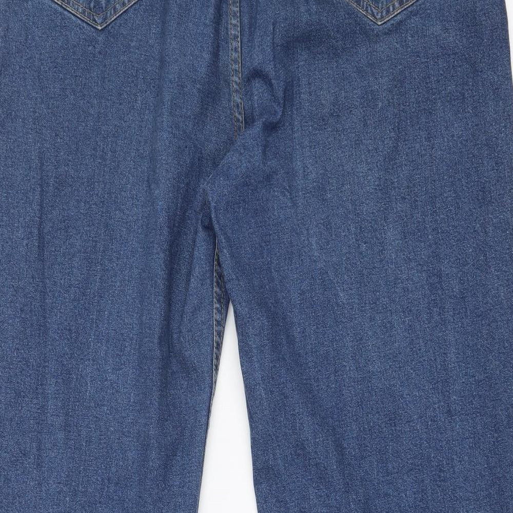 Pegasus Womens Blue   Wide-Leg Jeans Size 38 in L29 in