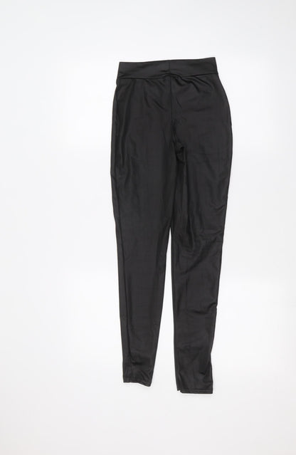 Womens UK Size 8 PRETTYLITTLETHING  Jogger Black Leggings