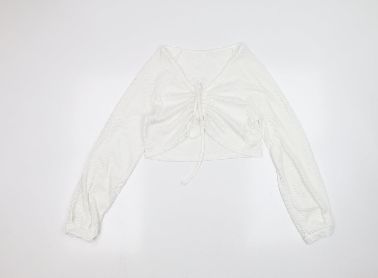 Womens UK Size S Preworn White Pullover Jumper