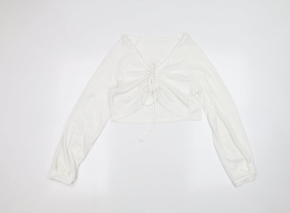 Womens UK Size S Preworn White Pullover Jumper
