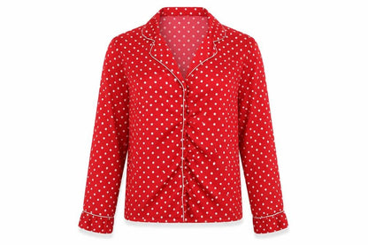 Womens UK Size S La Senza Red Basic Button-Up