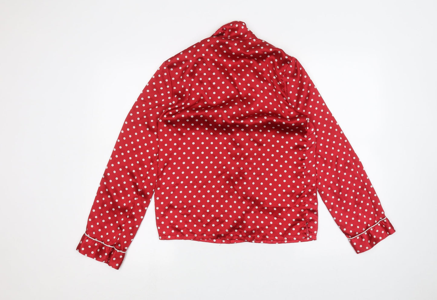 Womens UK Size S La Senza Red Basic Button-Up