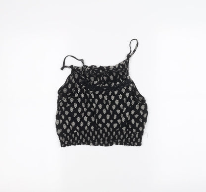 Miss Selfridge Womens Black   Basic T-Shirt Size 10