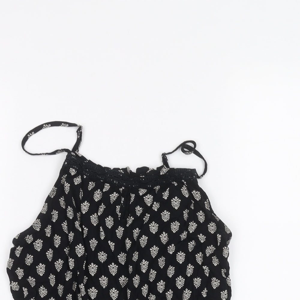 Miss Selfridge Womens Black   Basic T-Shirt Size 10