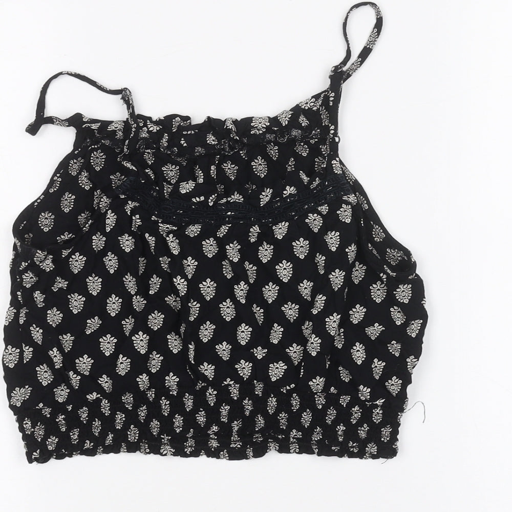 Miss Selfridge Womens Black   Basic T-Shirt Size 10