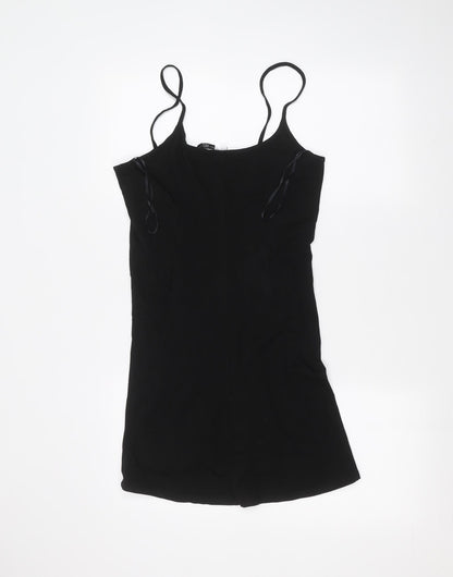 Womens UK Size 12 New Look Black Basic T-Shirt
