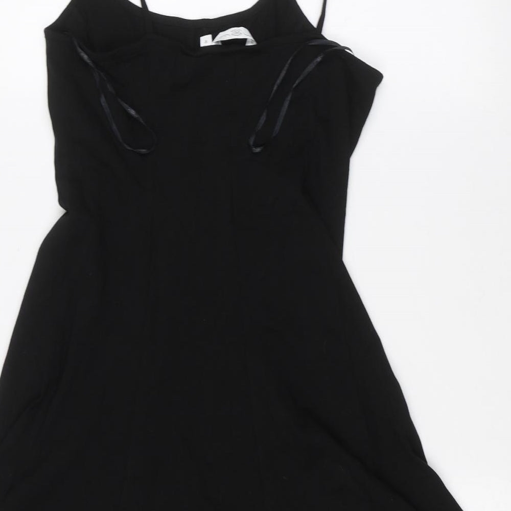 Womens UK Size 12 New Look Black Basic T-Shirt