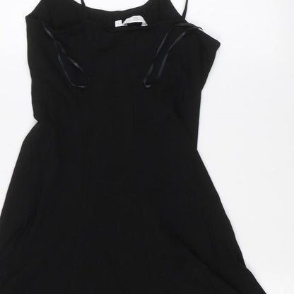 Womens UK Size 12 New Look Black Basic T-Shirt