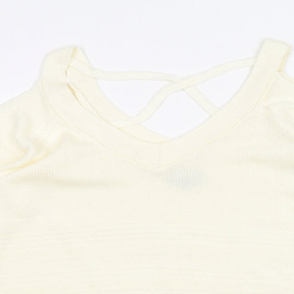 F&F Womens White   Pullover Jumper Size 14