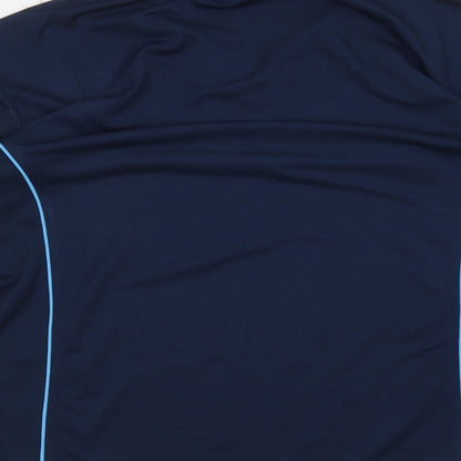 Dimentions Mens Blue    Polo Size L