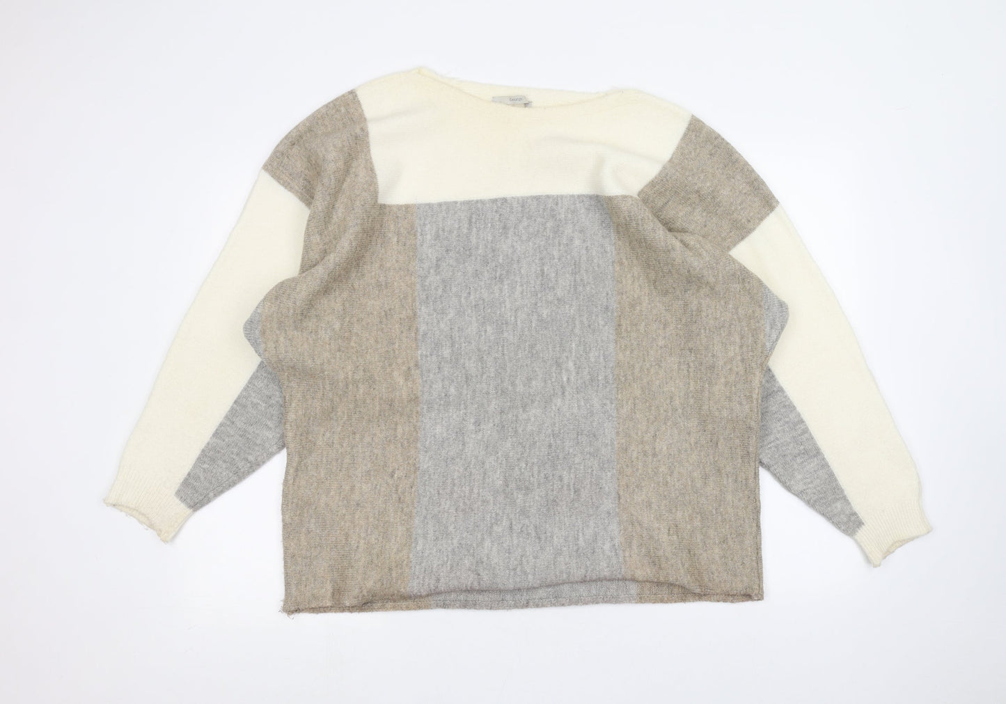 George Womens White   Pullover Jumper Size L