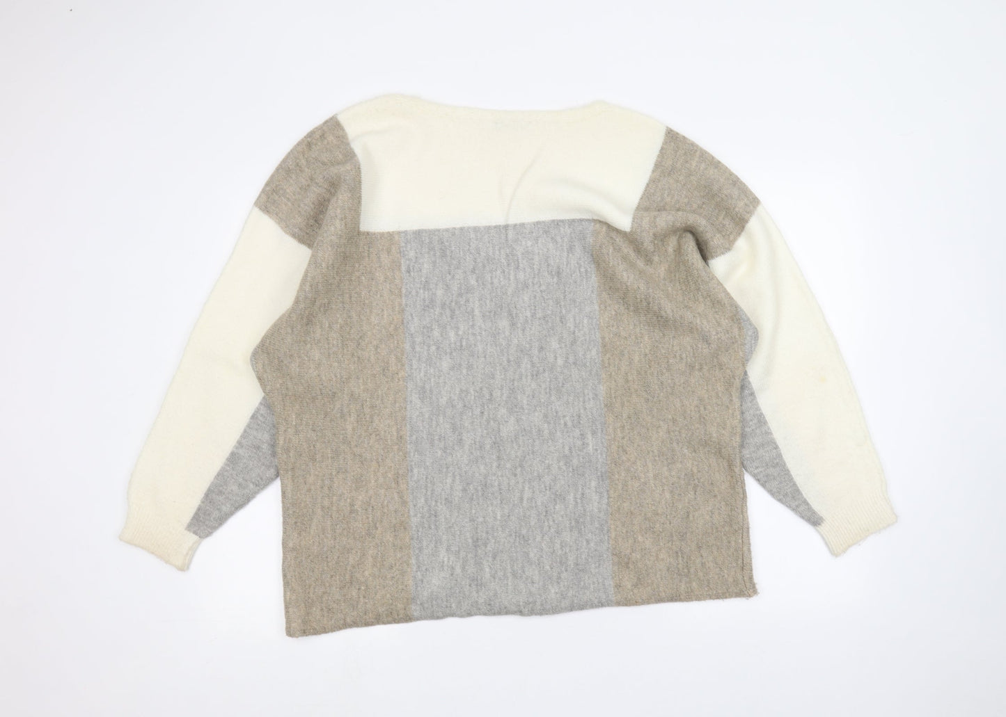 George Womens White   Pullover Jumper Size L