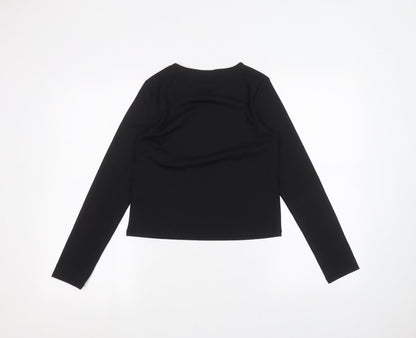 Primark Girls Black   Basic T-Shirt Size 12 Years