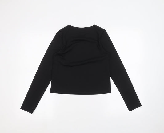 Primark Girls Black   Basic T-Shirt Size 12 Years