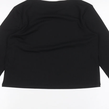 Primark Girls Black   Basic T-Shirt Size 12 Years
