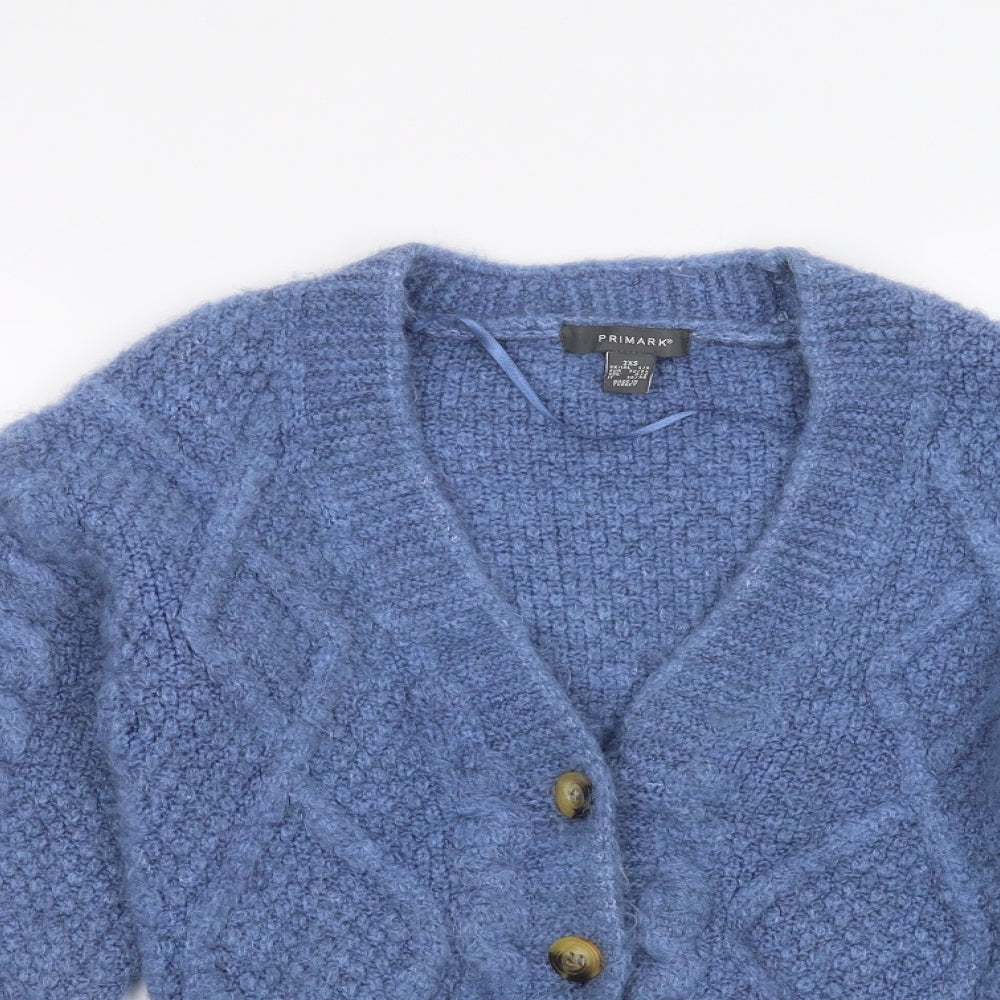 Primark Womens Blue   Jacket Coatigan Size 4