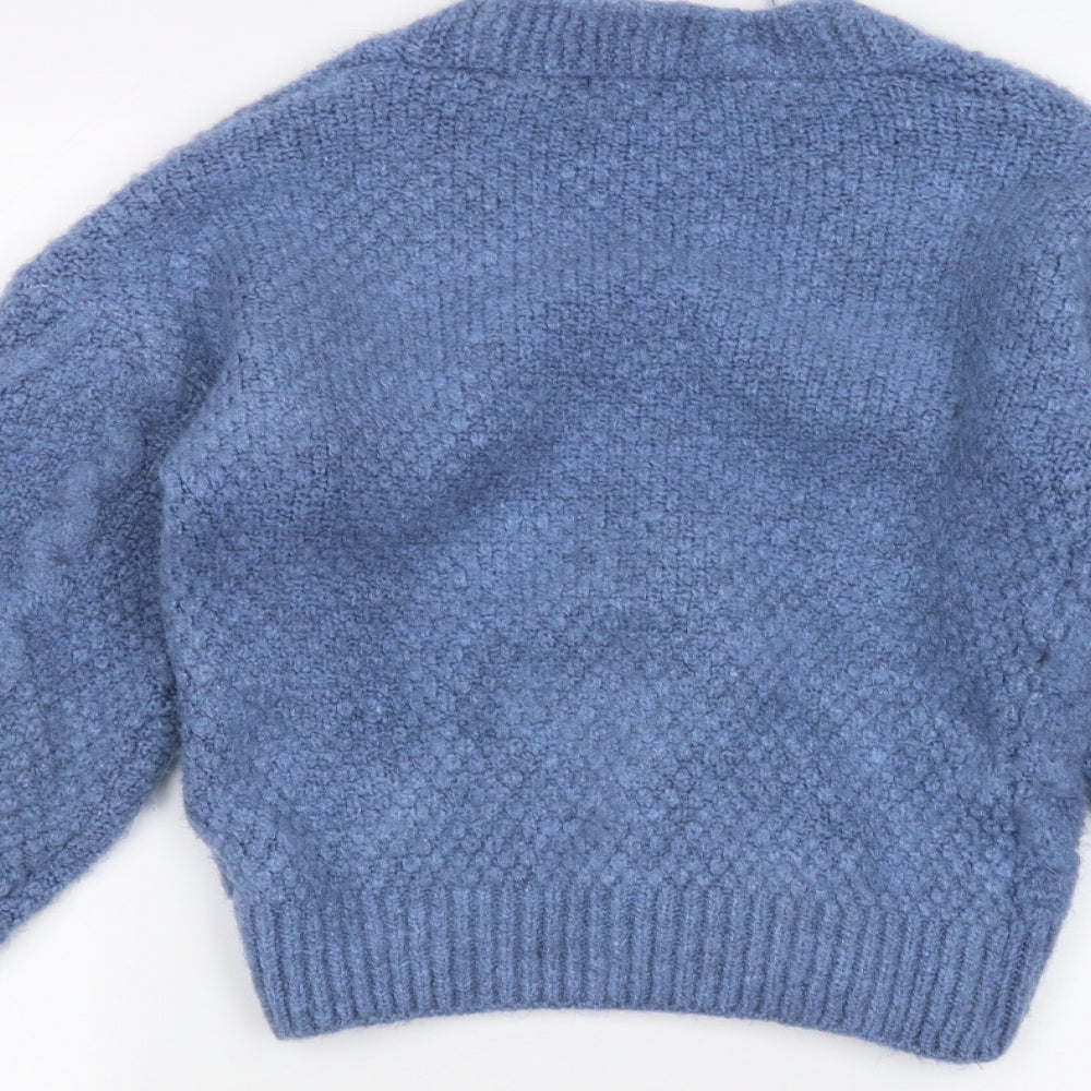 Primark Womens Blue   Jacket Coatigan Size 4