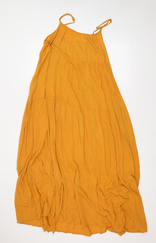 Primark Womens Yellow   A-Line  Size 8