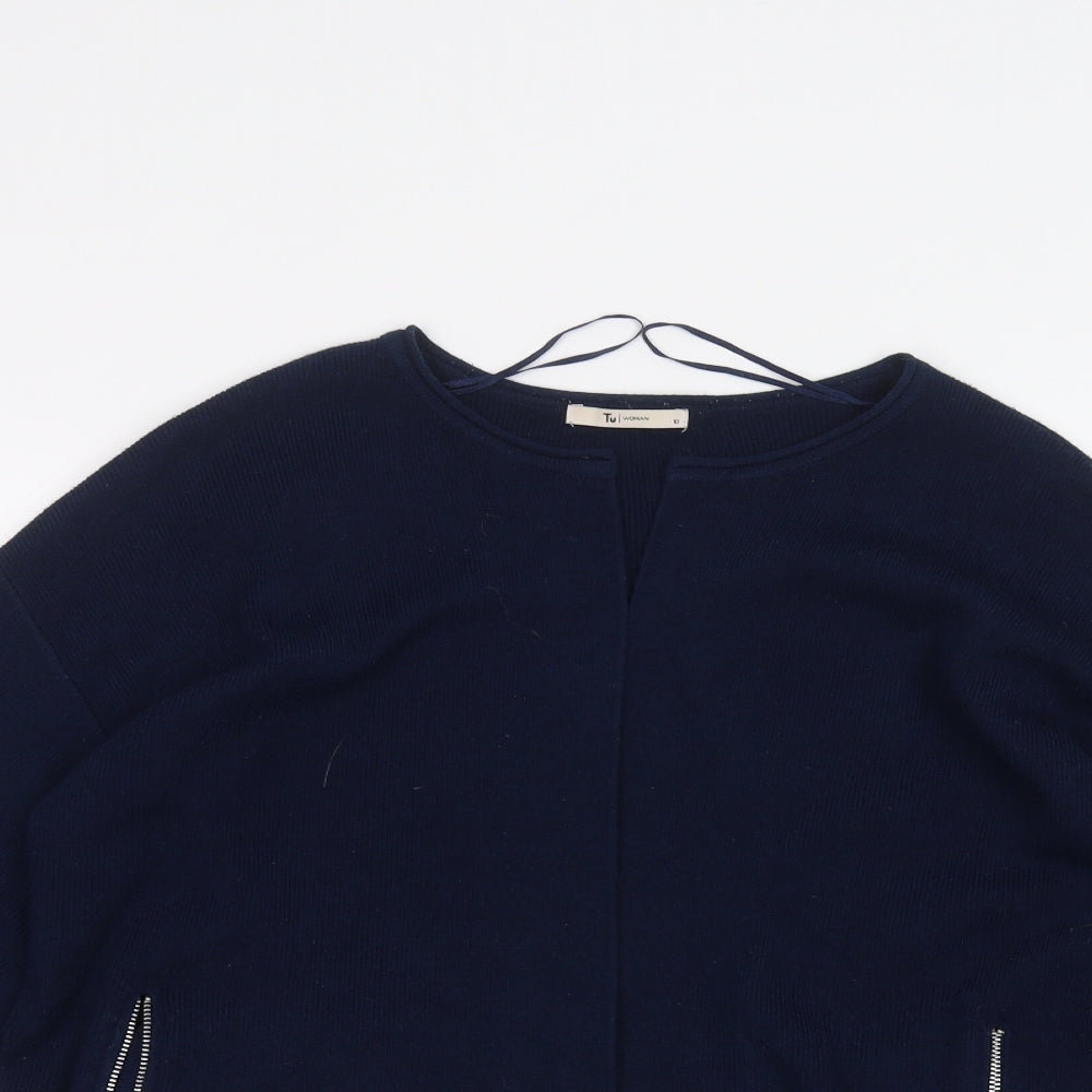 TU Womens Blue   Cardigan Jumper Size 10