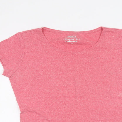 Papaya Womens Pink   Basic T-Shirt Size 12