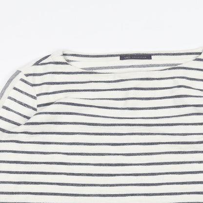 Womens UK Size 12 Marks and Spencer White Pullover Jumper