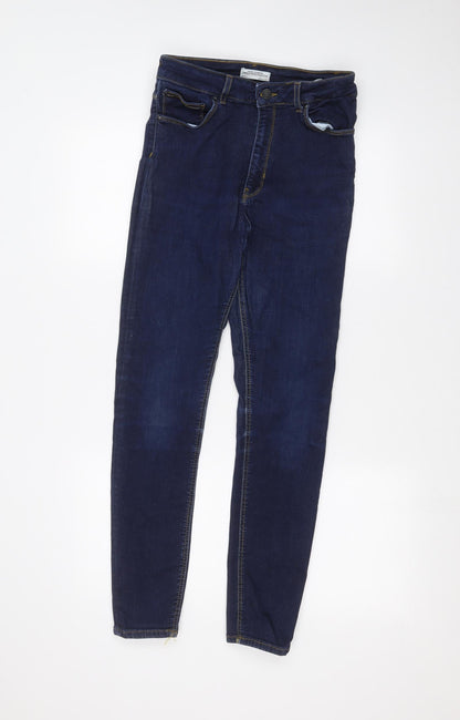 Zara Womens Blue  Denim Skinny Jeans Size 8 L26 in