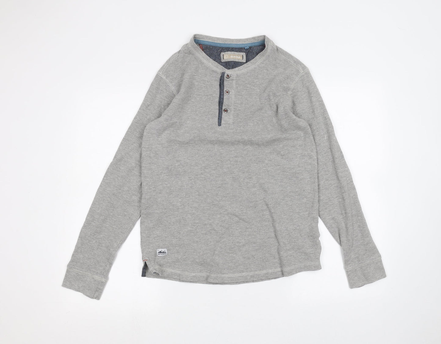 Avenue Mens Grey   Pullover Jumper Size L