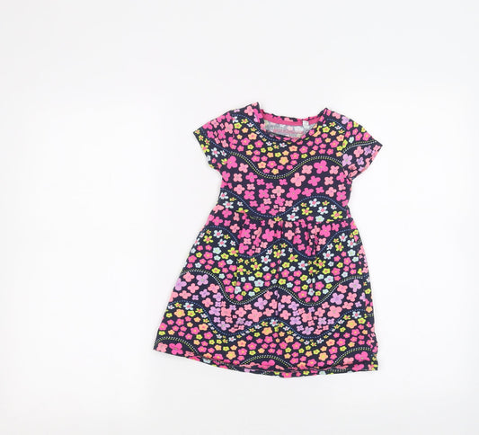Blue Zoo Girls Blue Floral  A-Line  Size 18-24 Months
