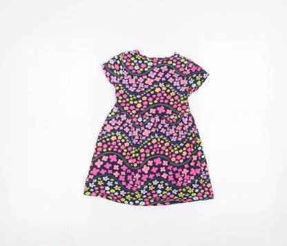 Blue Zoo Girls Blue Floral  A-Line  Size 18-24 Months