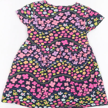 Blue Zoo Girls Blue Floral  A-Line  Size 18-24 Months