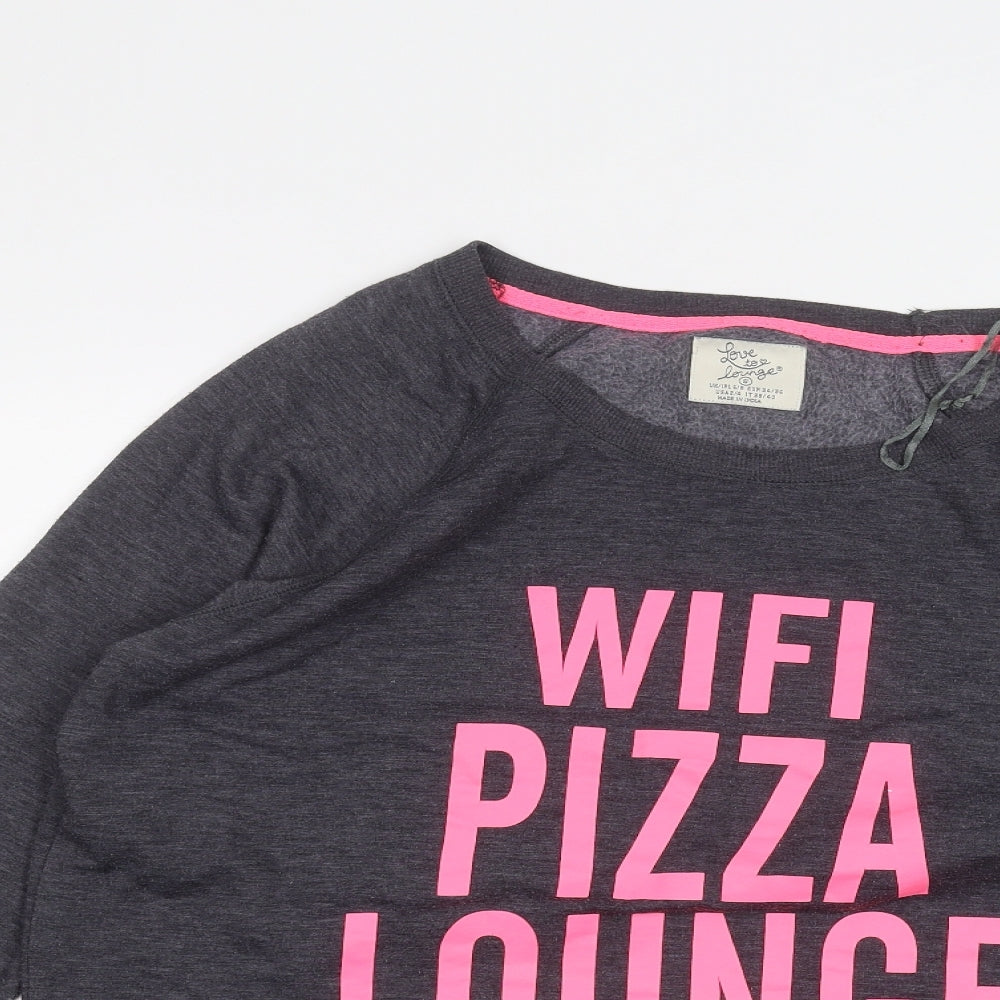 Primark Womens Black   Pullover Jumper Size S  - Love to lounge