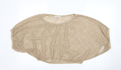 Womens UK Size S New Look Beige Pullover Jumper