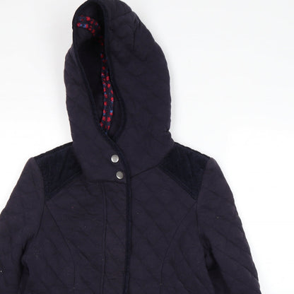 Womens UK Size 12 NEXT Blue Quilted Coat