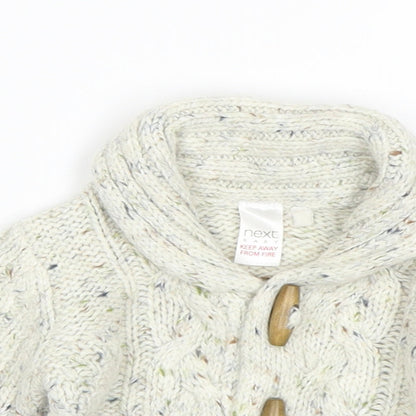 NEXT Boys Beige   Cardigan Jumper One Size