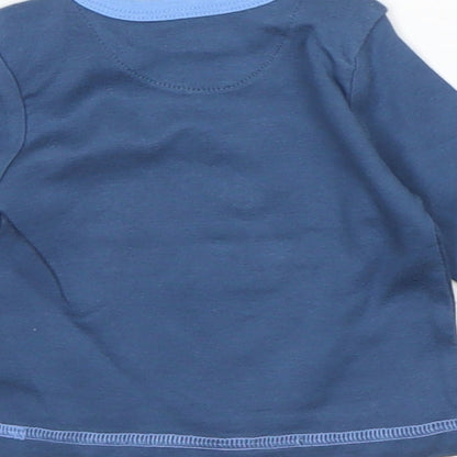 Mothercare  Boys Blue   Basic T-Shirt Size 0-3 Months