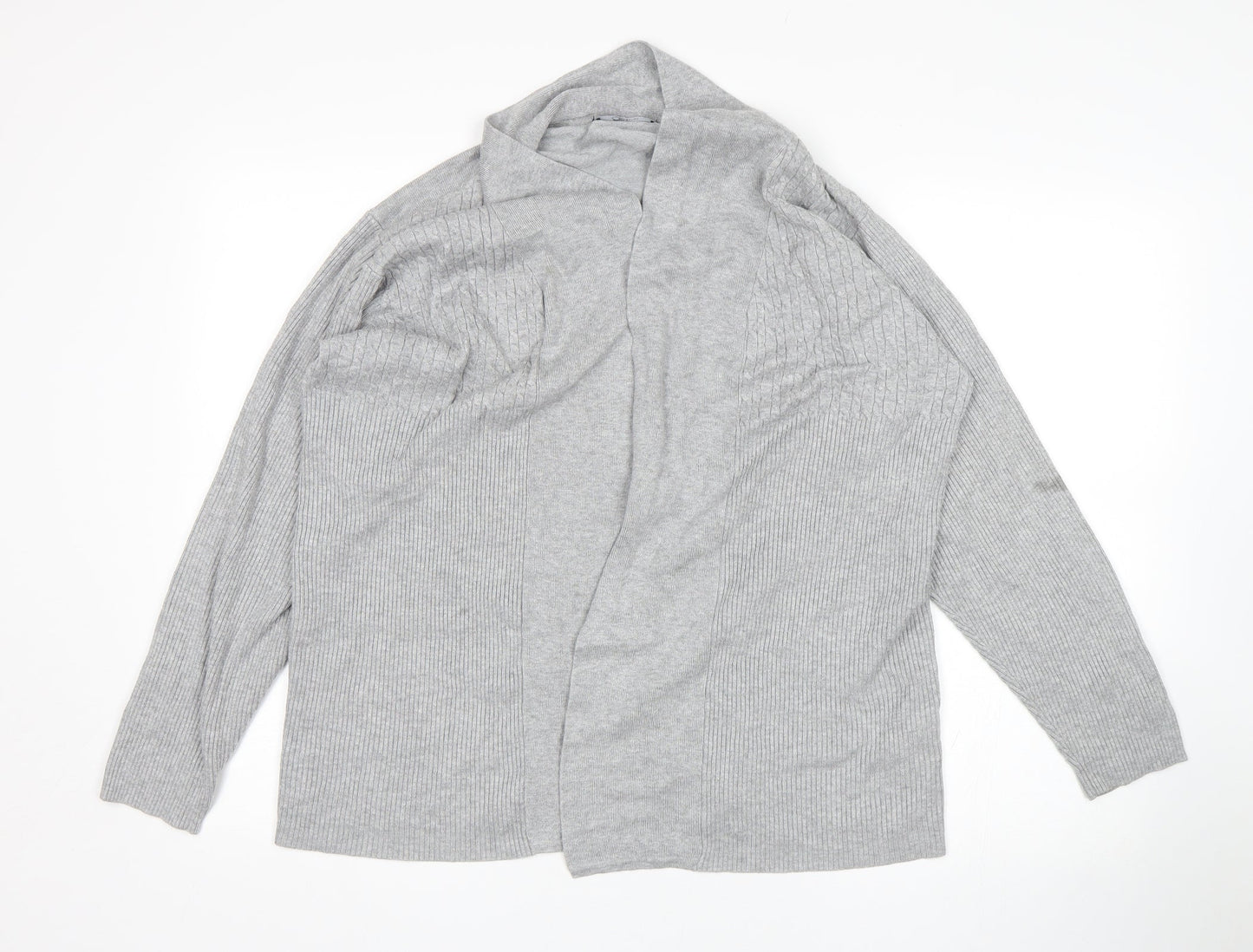 Womens UK Size L BM Grey Wrap Jumper
